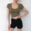 Áo Thun Croptop Trơn 6366 (7 Màu)