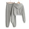 Set Áo Khoác Croptop Hoodie & Quần Jogger 6415 (4 Màu)