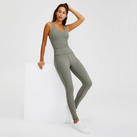  Jumpsuit 2 Dây Trơn Thể Thao 6426 (2 Màu) 