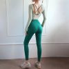 Set Áo Croptop  Tay Dài Basic & Quần Legging Thể Thao 6438 (2 Màu)