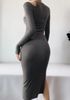 Đầm Ôm Body Trơn Cut-Out 6439 (2 Màu)