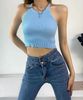 Áo Thun Croptop Cổ Yếm 6442 (4 Màu)