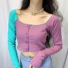 Áo Thun Croptop Trơn 6448 (2 Màu)