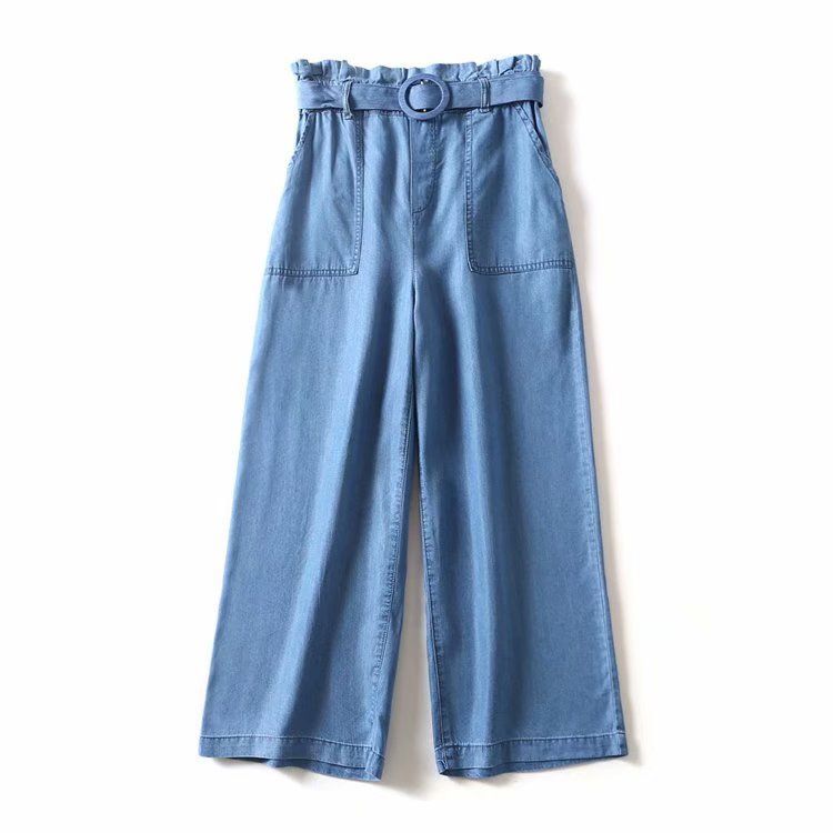 Quần Ống Rộng Jean Mềm Culottes 6460 (2 Màu)