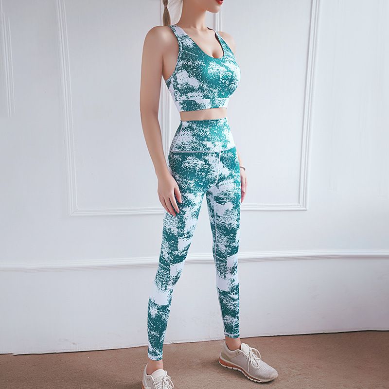 Set Áo Thun Croptop & Quần Legging Thể Thao 6471