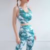 Set Áo Thun Croptop & Quần Legging Thể Thao 6471