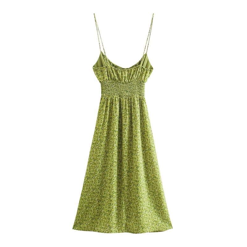 Đầm 2 Dây In Hoa 6519