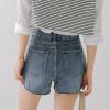 Quần Short Jean Rách 6527