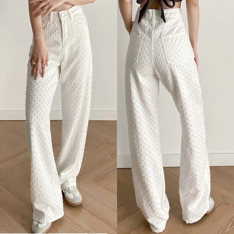 Quần Jean Mềm Ống Rộng 6566