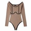 Áo Bodysuit Outline Tay Dài 6576 (2 Màu)