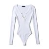 Áo Bodysuit Tay Dài Cổ Sâu 6620 (4 Màu)