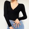 Áo Bodysuit Tay Dài Cổ V 6622 (4 Màu)