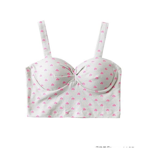  Áo Croptop 2 Dây Chấm Bi 6664 (2 Màu) 