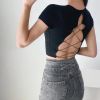 Áo Croptop Hở Lưng 6665 (5 Màu)