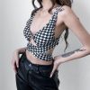 Áo Croptop 2 Dây Chéo Lưng Cut-Out 6697