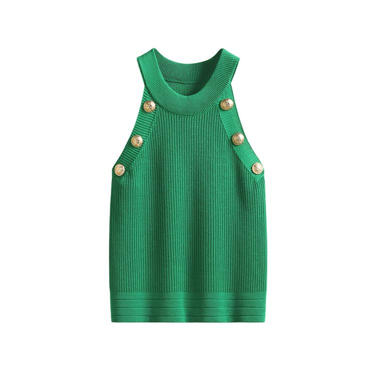 Áo 3 Lỗ Trang Trí Nút 6738 (4 Màu)