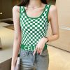 Áo Croptop 3 Lỗ Kẻ Caro 6751