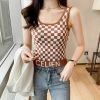 Áo Croptop 3 Lỗ Kẻ Caro 6751