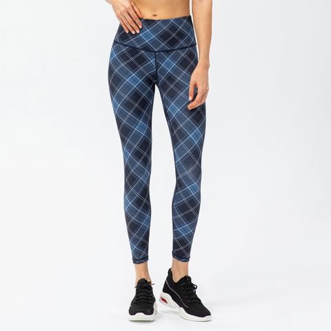  Quần Legging Thể Thao Kẻ Caro 6755 