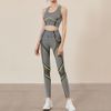 Set Áo Croptop & Quần Legging Kẻ Sọc 6789