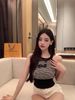 Áo Croptop Cổ Yếm 6808