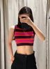 Áo Croptop 3 Lỗ Sọc Ngang 6869