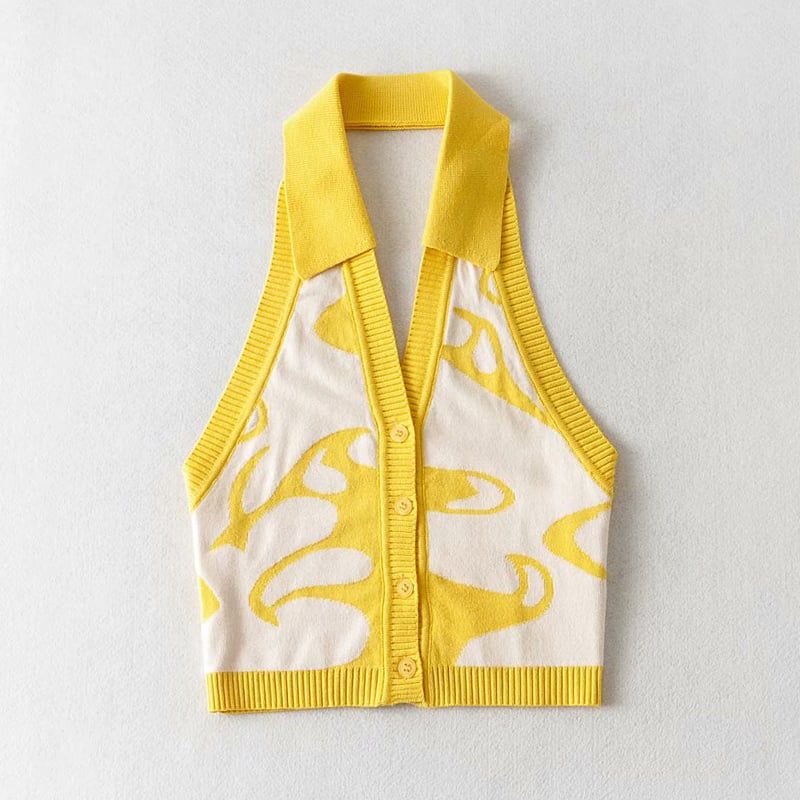 Áo Croptop Cổ Yếm 6905
