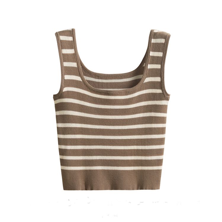 Áo Croptop 3 Lỗ Kẻ Sọc Ngang 6941