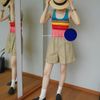 Áo Thun 3 Lỗ Sọc Màu 7044