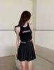 Áo Thun Croptop 3 Lỗ In Chữ 7052