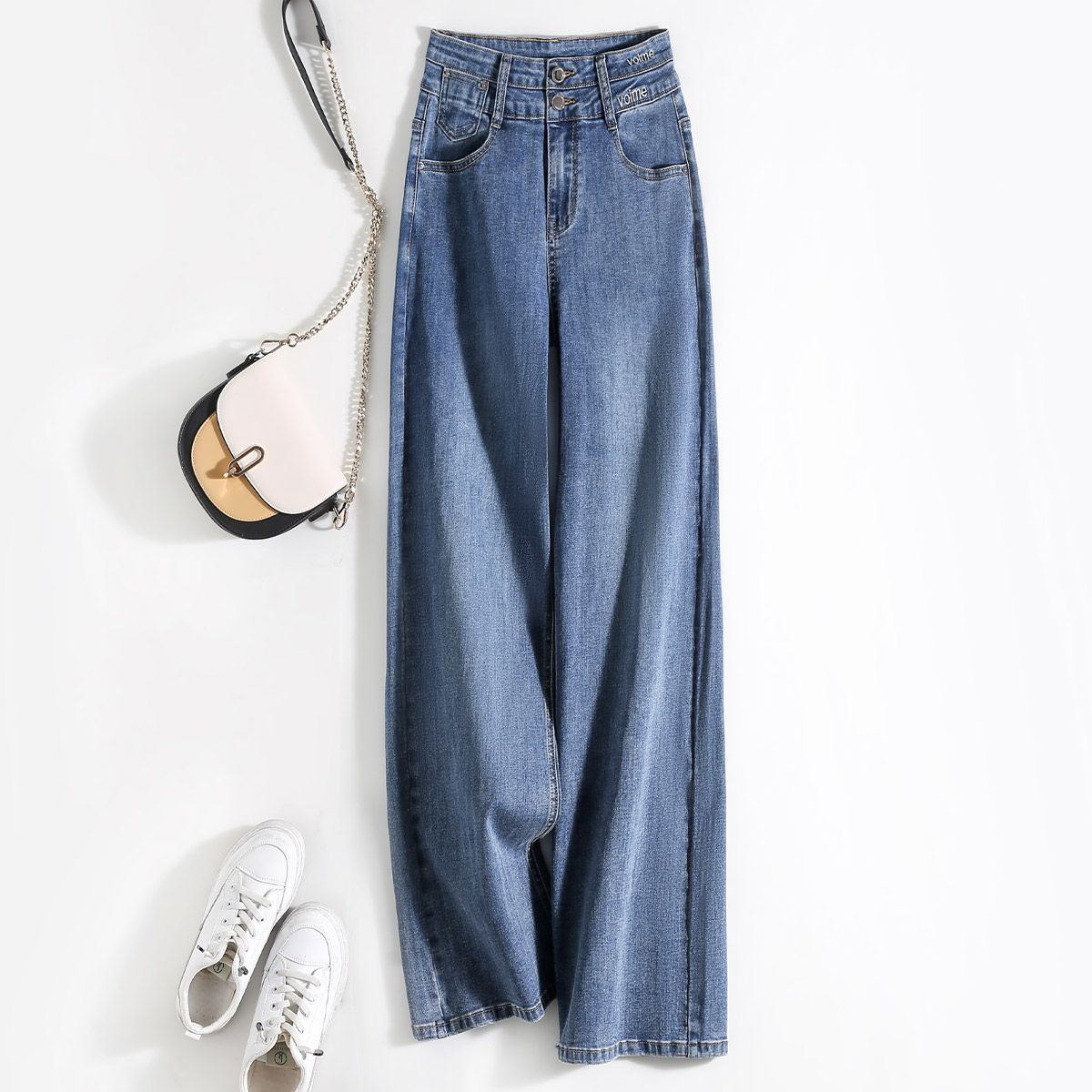 Quần Jean Mềm Ống Rộng 7070