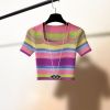 Áo Thun Croptop Sọc Nhiều Màu 7096