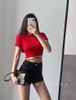 Áo Croptop Dây Chéo Eo 7114