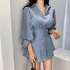 Đầm Sơ Mi Dây Đeo Eo 7122