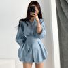 Đầm Sơ Mi Dây Đeo Eo 7122