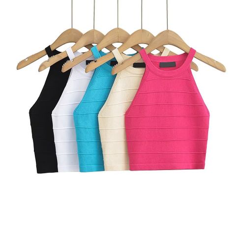  Áo Croptop 3 Lỗ Trơn 7134 