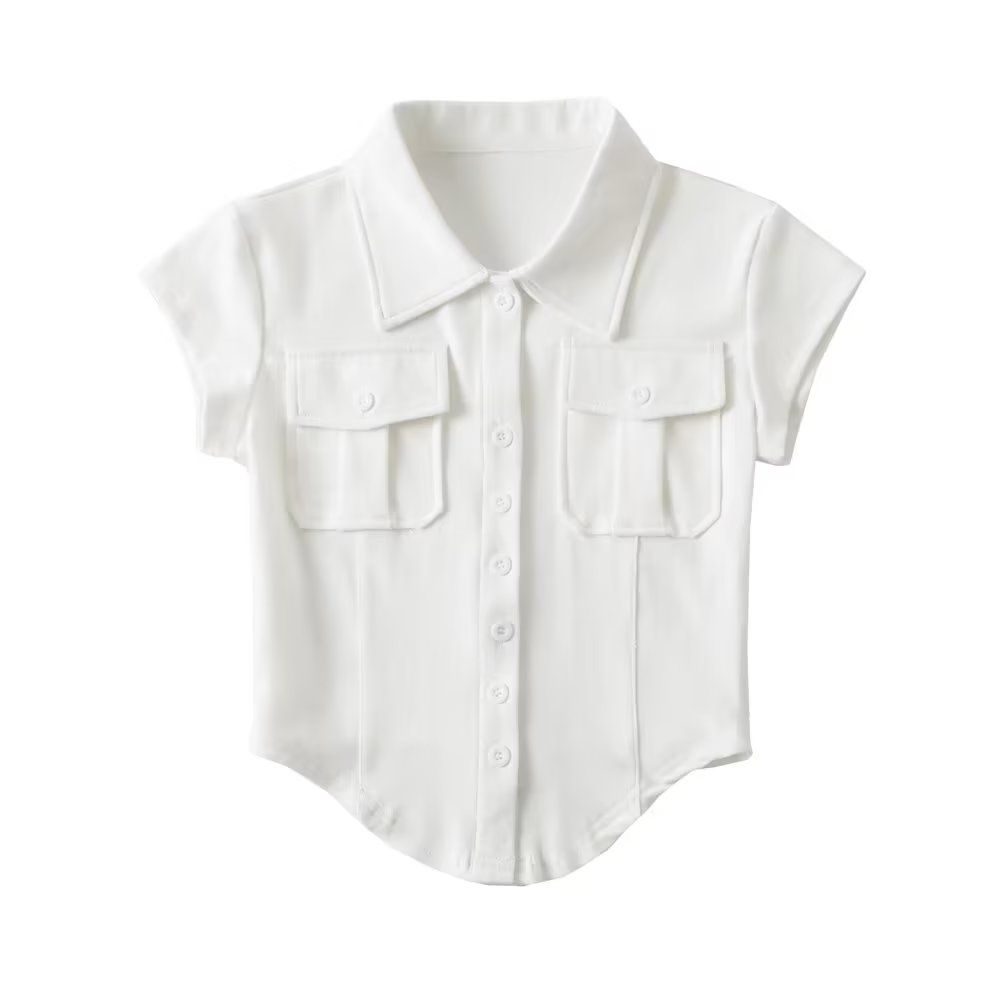 Áo Sơ Mi Kiểu Croptop 7135