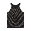 Áo Croptop Cổ Yếm Đính Hạt 7138