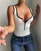 Áo Bodysuit 2 Dây Khóa Kéo 7150