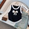 Áo Croptop 3 Lỗ In Hình Nơ 7163