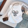 Áo Croptop 3 Lỗ In Hình Nơ 7163