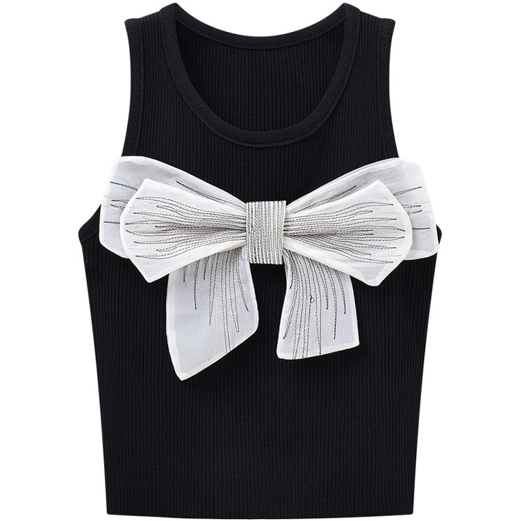 Áo Croptop 3 Lỗ Thắt Nơ 7178