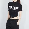 Áo Thun Croptop Khóa Kéo 7252