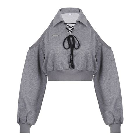  Áo Croptop Tay Dài Hở Vai 7273 