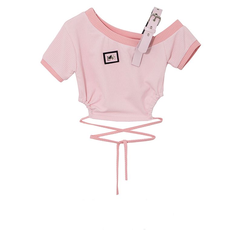 Áo Croptop Bất Đối Xứng 7296