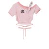 Áo Croptop Bất Đối Xứng 7296