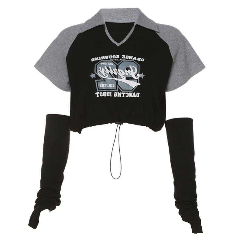 Áo Thun Croptop Tay Rời 7309