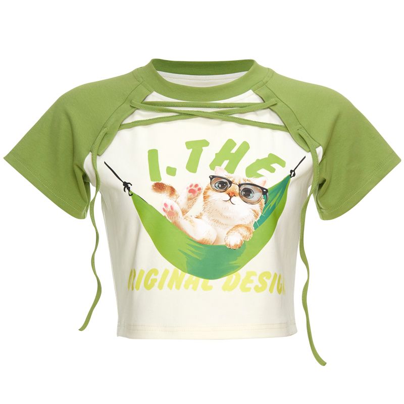 Áo Thun Croptop In Hình 7320