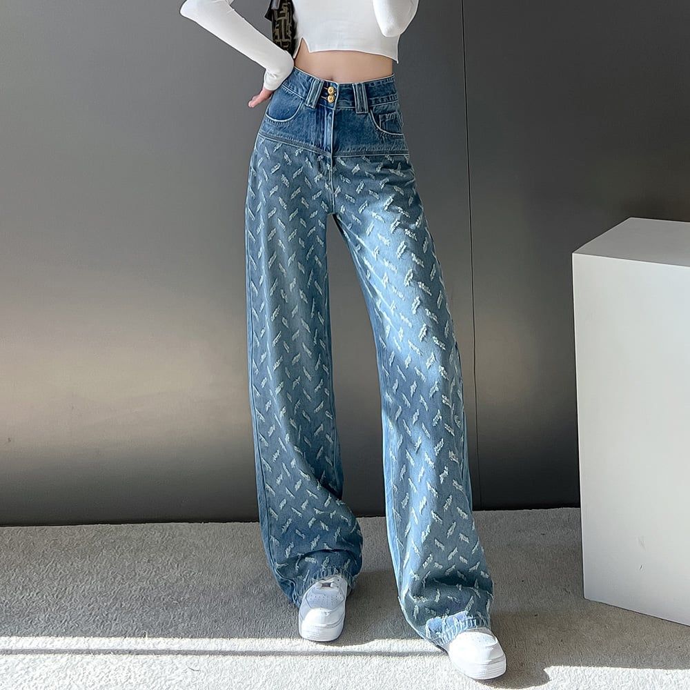 Quần Jean Mềm Ống Rộng 7334