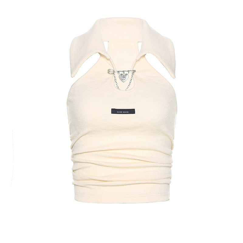 Áo Croptop 3 Lỗ Cổ Polo 7348